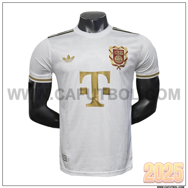 Nuevo Camiseta de Bayern Munich Blanco Edicion del 125 aniversario 2024 2025