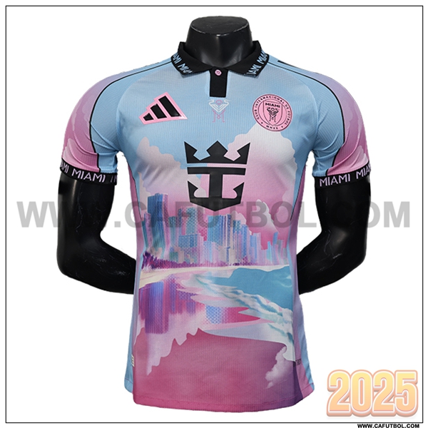 Camiseta Futbol Inter Miami CF Azul/Rosa Edicion especial 2025 2026