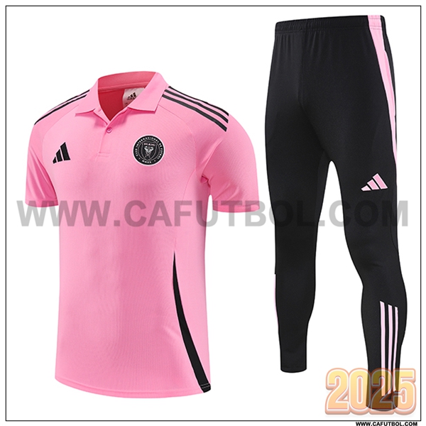 Camiseta Polo Inter Miami CF Rosa/Negro 2025 2026
