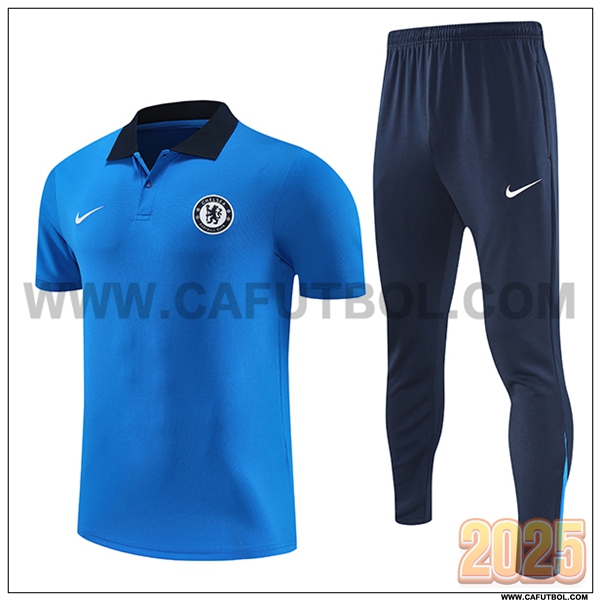 Camiseta Polo FC Chelsea Azul 2025 2026