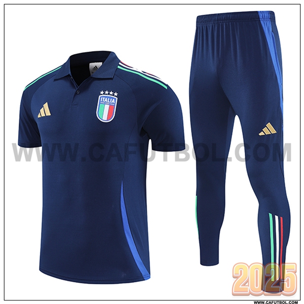 Camiseta Polo Italia Azul marino 2025 2026