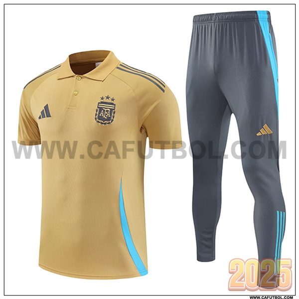 Camiseta Polo Argentina Amarillo 2025 2026
