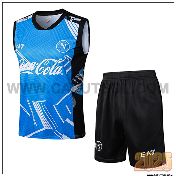 Camiseta Entrenamiento sin mangas SSC Napoli Azul 2025 2026