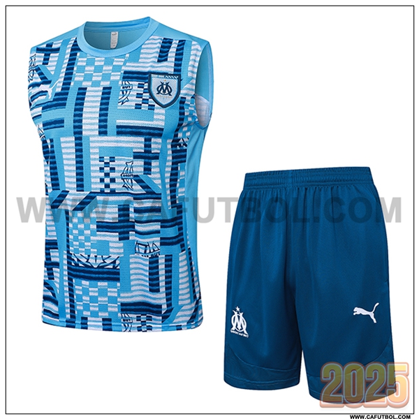 Camiseta Entrenamiento sin mangas Marsella Azul 2025 2026