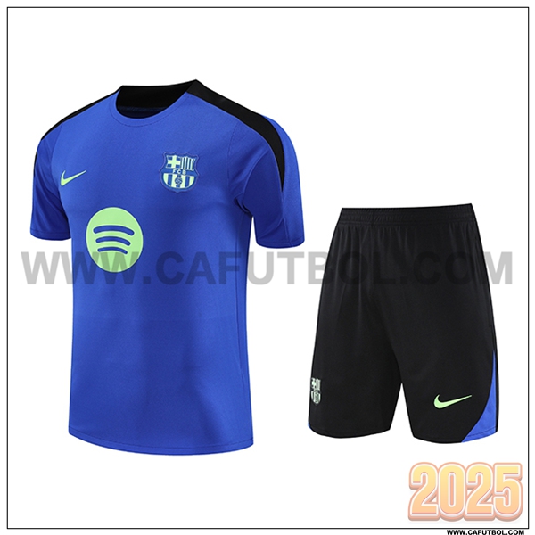 Camiseta Entrenamiento FC Barcelona Azul/Negro/Verde 2025 2026