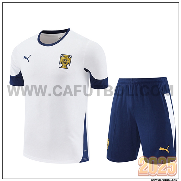 Camiseta Entrenamiento Portugal Blanco/Azul 2025 2026