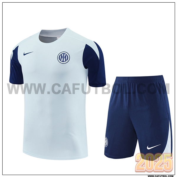 Camiseta Entrenamiento Inter Milan Gris Claro 2025 2026