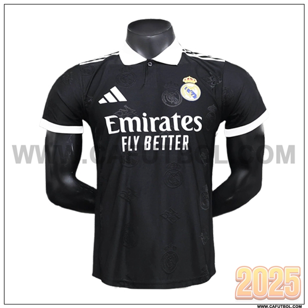 Camiseta Polo Real Madrid Negro 2025 2026