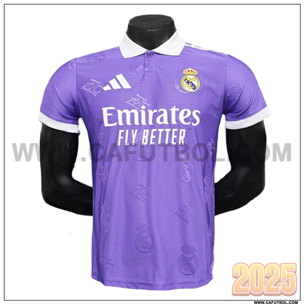 Camiseta Polo Real Madrid Violeta 2025 2026