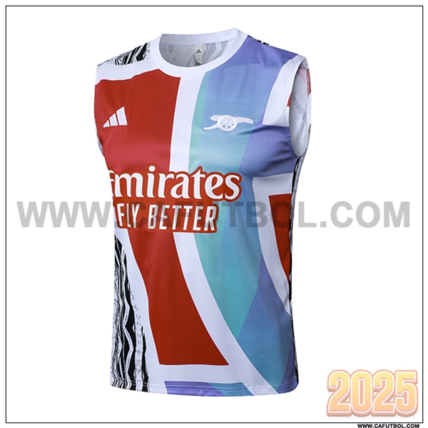 Chalecos de Futbol Arsenal Blanco/Azul/Rojo 2025 2026
