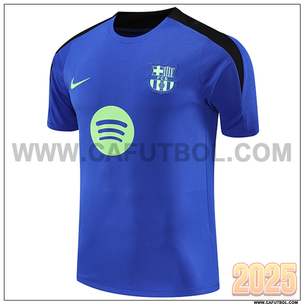 Camiseta Entrenamiento FC Barcelona Azul/Negro/Verde 2025 2026