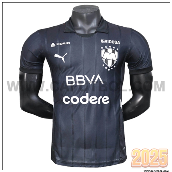Camiseta Entrenamiento Monterrey Negro 2025 2026