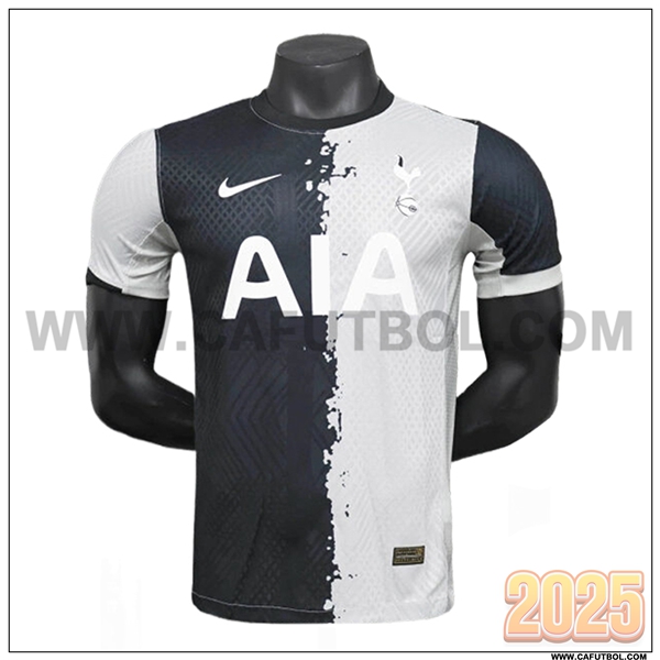 Camiseta Entrenamiento Tottenham Hotspur Negro/Blanco 2025 2026