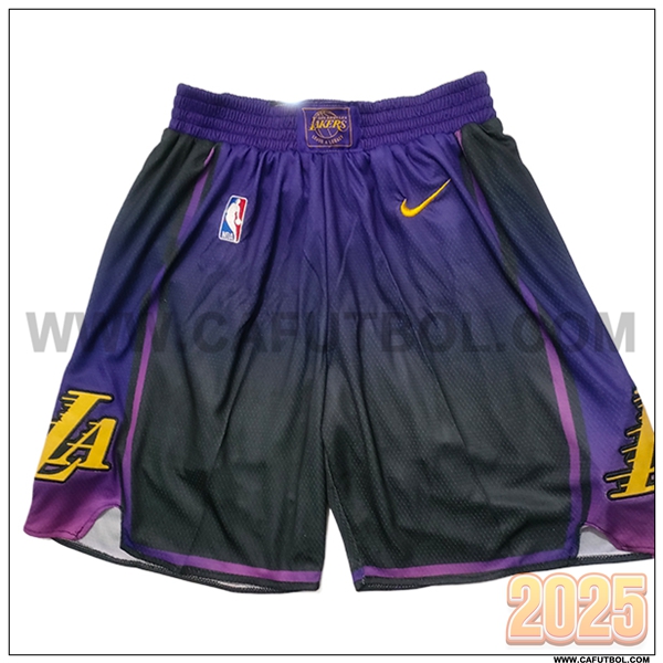 Cortos NBA Los Angeles Lakers 2025/26 Violeta/Negro