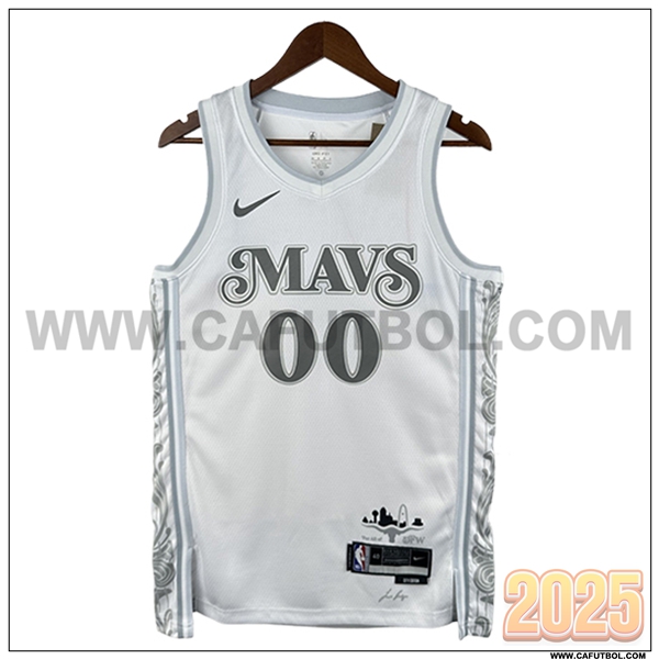Camisetas NBA Dallas Mavericks (CHRISTIE #00) 2025/26 Blanco/Gris