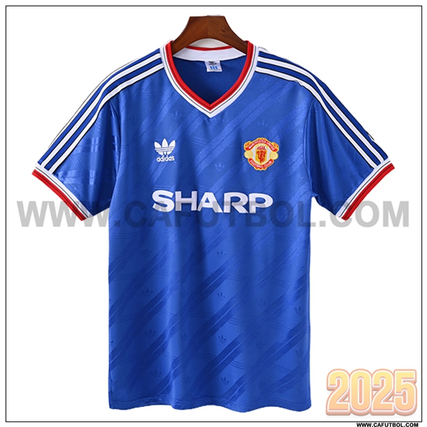 Segunda Camiseta de Manchester United Retro 1986