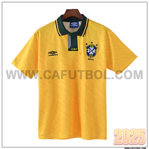 Primera Camiseta de Bresil Retro 1991/1993