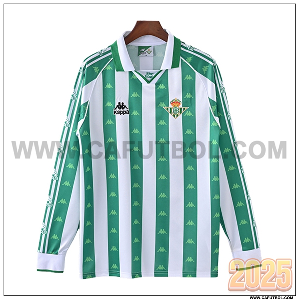 Primera Camiseta de Real Betis Mangas largas Retro 1991/1993