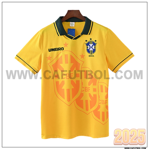 Primera Camiseta de Bresil Retro 1994