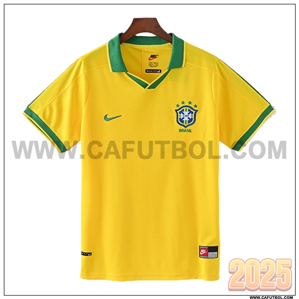 Primera Camiseta de Bresil Retro 1997