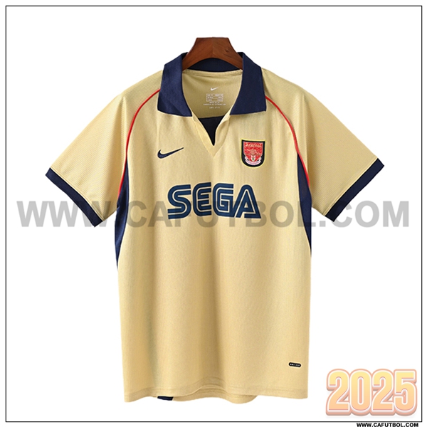 Segunda Camiseta de Arsenal Retro 2001/2002