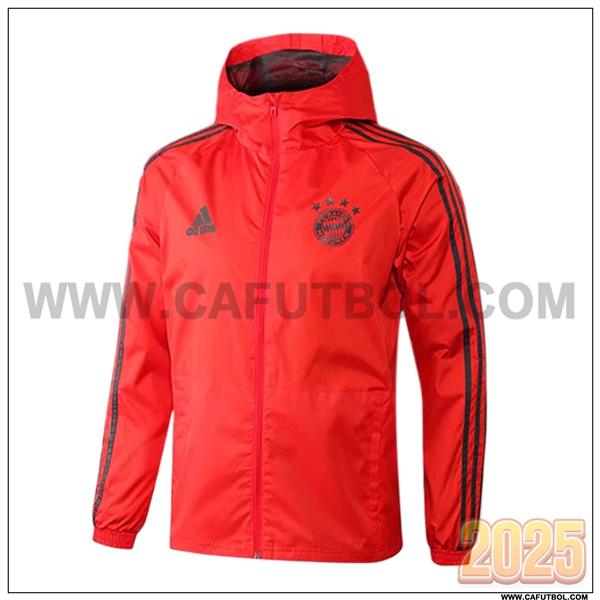 Rompevientos Bayern Munich Rojo/Negro 2025 2026