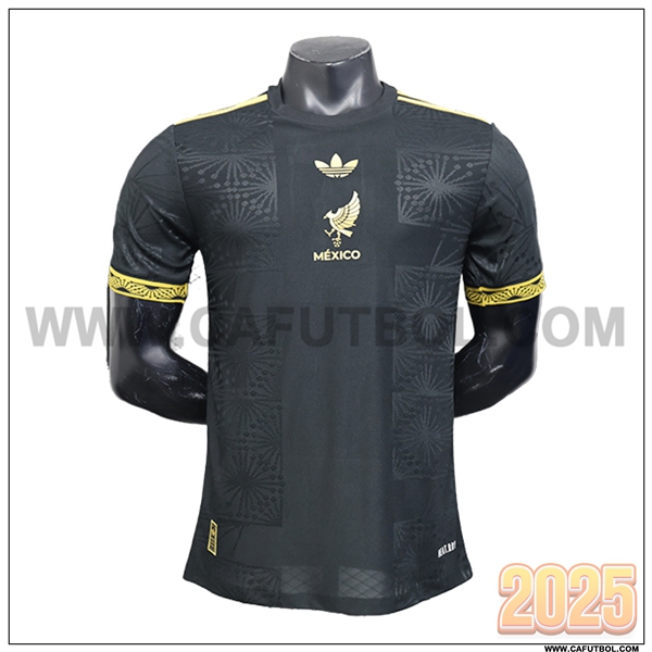 Camiseta Equipo de Mexique Negro Edicion especial 2025 2026