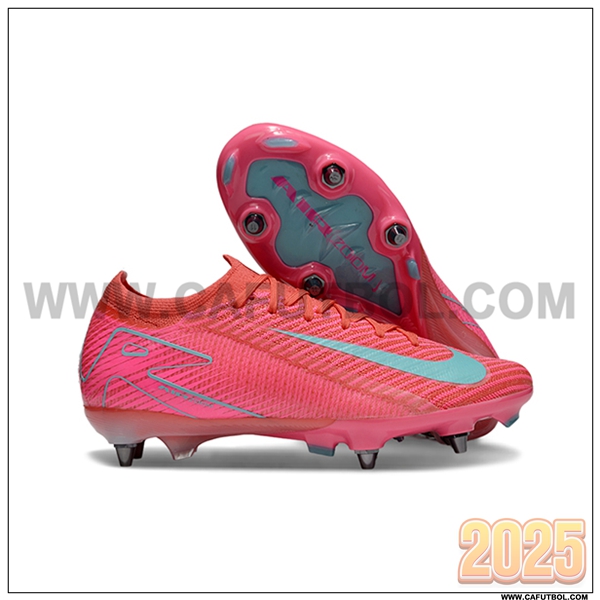 Nike Botas De Fútbol AIR ZOOM MERCURIAL VAPOR XVI ELITE SG-PRO Rosa/Azul
