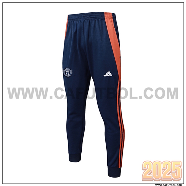 Pantalones Entrenamiento Manchester United azul real 2025 2026