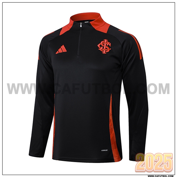 Sudadera Entrenamiento SC Internacional Negro/Rojo 2025 2026