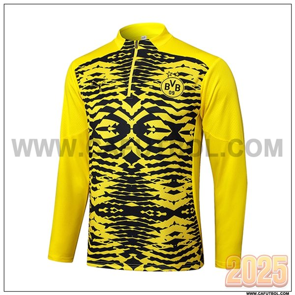 Sudadera Entrenamiento Dortmund BVB Amarillo/Negro 2025 2026