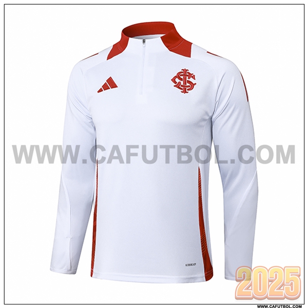Sudadera Entrenamiento SC Internacional Blanco/Rojo 2025 2026