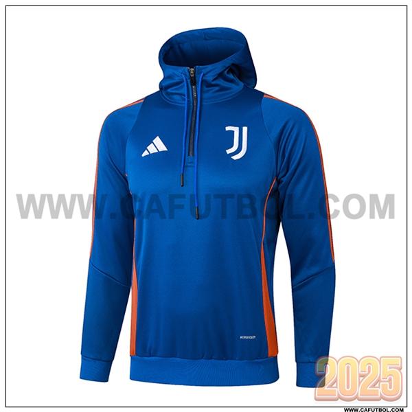 Sudadera Entrenamiento Capucha Juventus Azul/Naranja 2025 2026