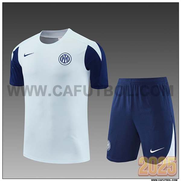 Camiseta Entrenamiento Inter Milan Ninos Gris Claro 2025 2026