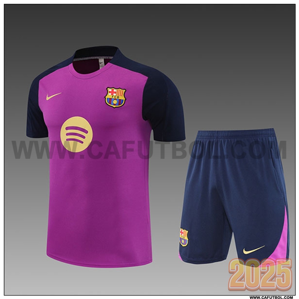 Camiseta Entrenamiento FC Barcelona Ninos Violeta 2025 2026