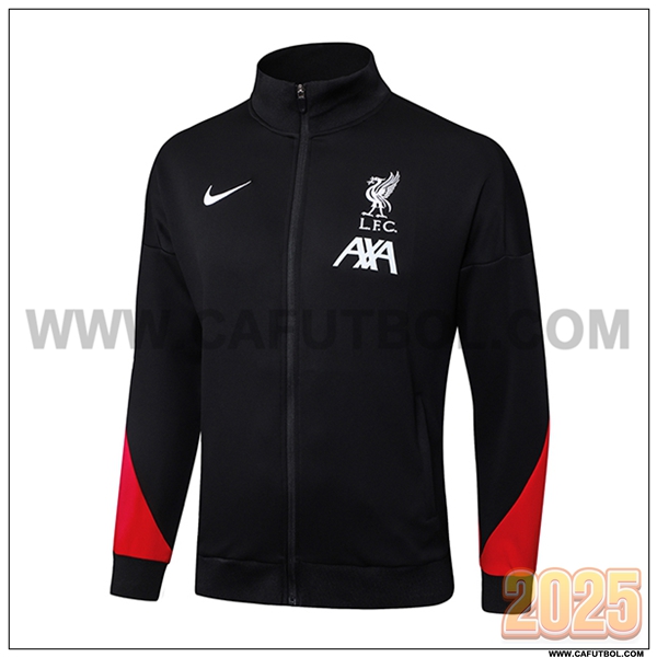 Chaquetas Futbol FC Liverpool Negro/Rojo 2025 2026