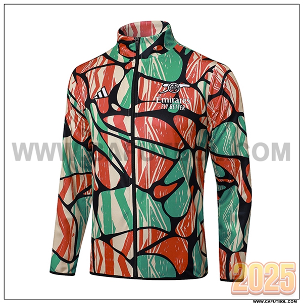 Chaquetas Futbol Arsenal Verde/Rojo/Amarillo 2025 2026