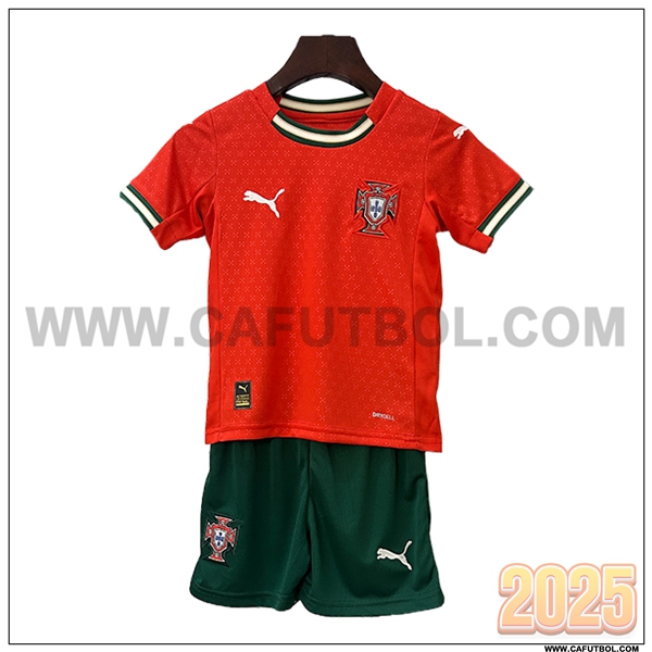 Nuevo Camiseta de Portugal Nino Primera 2025 2026