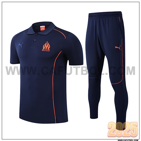 Camiseta Polo Marsella azul real 2025 2026