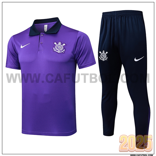 Camiseta Polo Corinthians Violeta 2025 2026