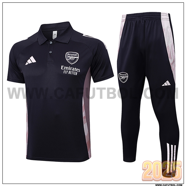 Camiseta Polo Arsenal Gris Oscuro 2025 2026
