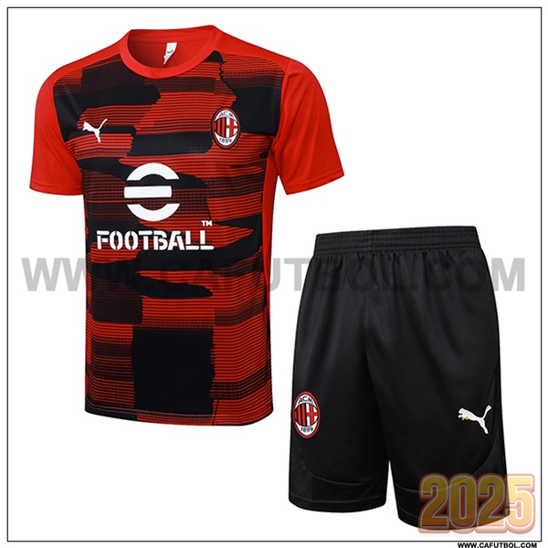 Camiseta Entrenamiento AC Milan Rojo/Negro 2025 2026