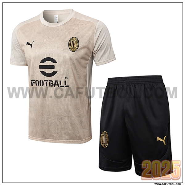 Camiseta Entrenamiento AC Milan Beige 2025 2026