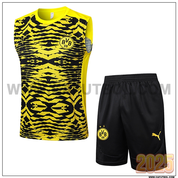 Camiseta Entrenamiento sin mangas Dortmund Amarillo/Negro 2025 2026