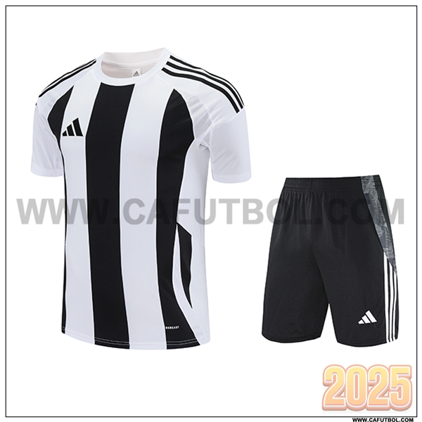 Camiseta Entrenamiento Adidas Blanco/Negro 2025 2026