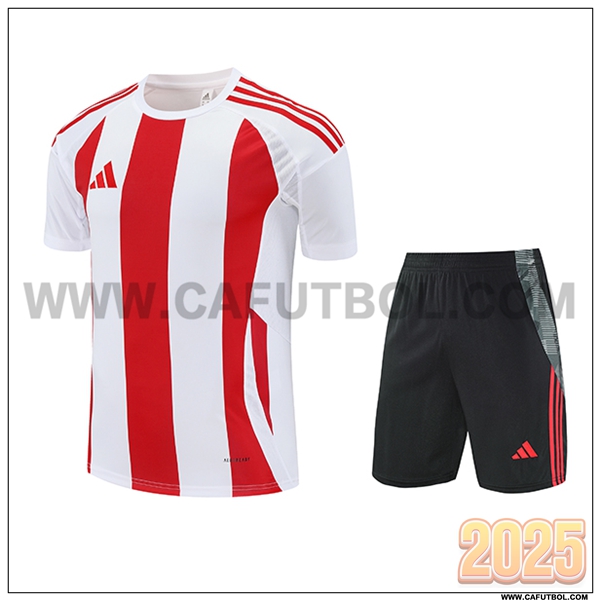 Camiseta Entrenamiento Adidas Blanco/Rojo 2025 2026