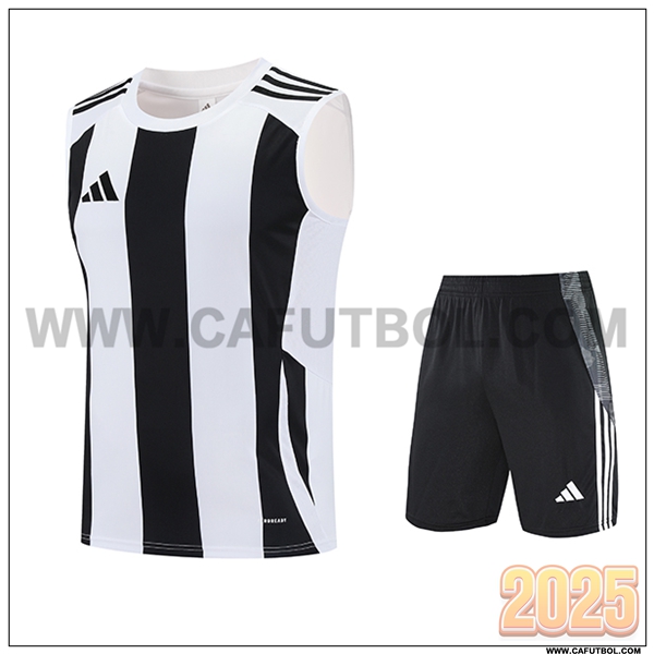 Camiseta Entrenamiento sin mangas Adidas Blanco/Negro 2025 2026