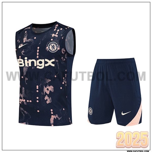 Camiseta Entrenamiento sin mangas FC Chelsea Azul Oscuro 2025 2026