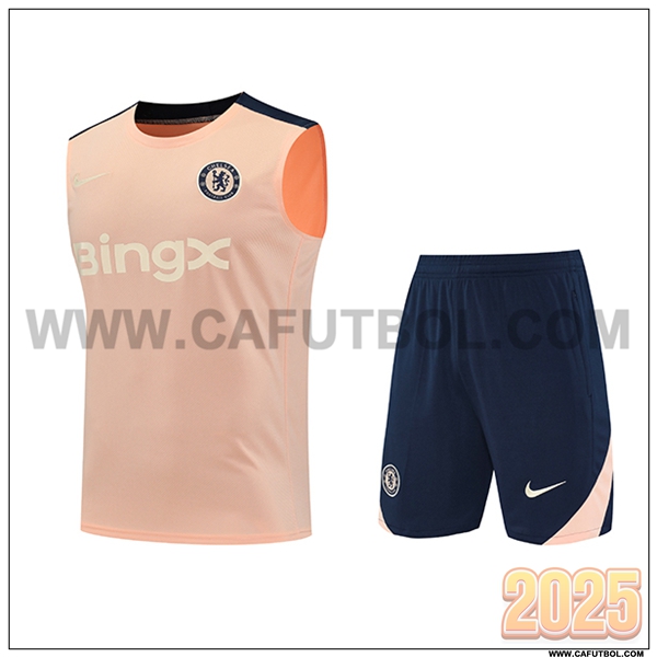 Camiseta Entrenamiento sin mangas FC Chelsea Rosa 2025 2026