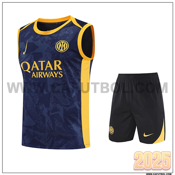 Camiseta Entrenamiento sin mangas Inter Milan Azul/Amarillo 2025 2026